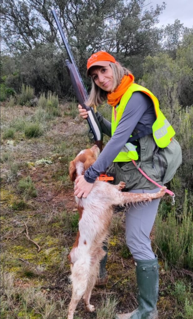 yo cazando con mi perro